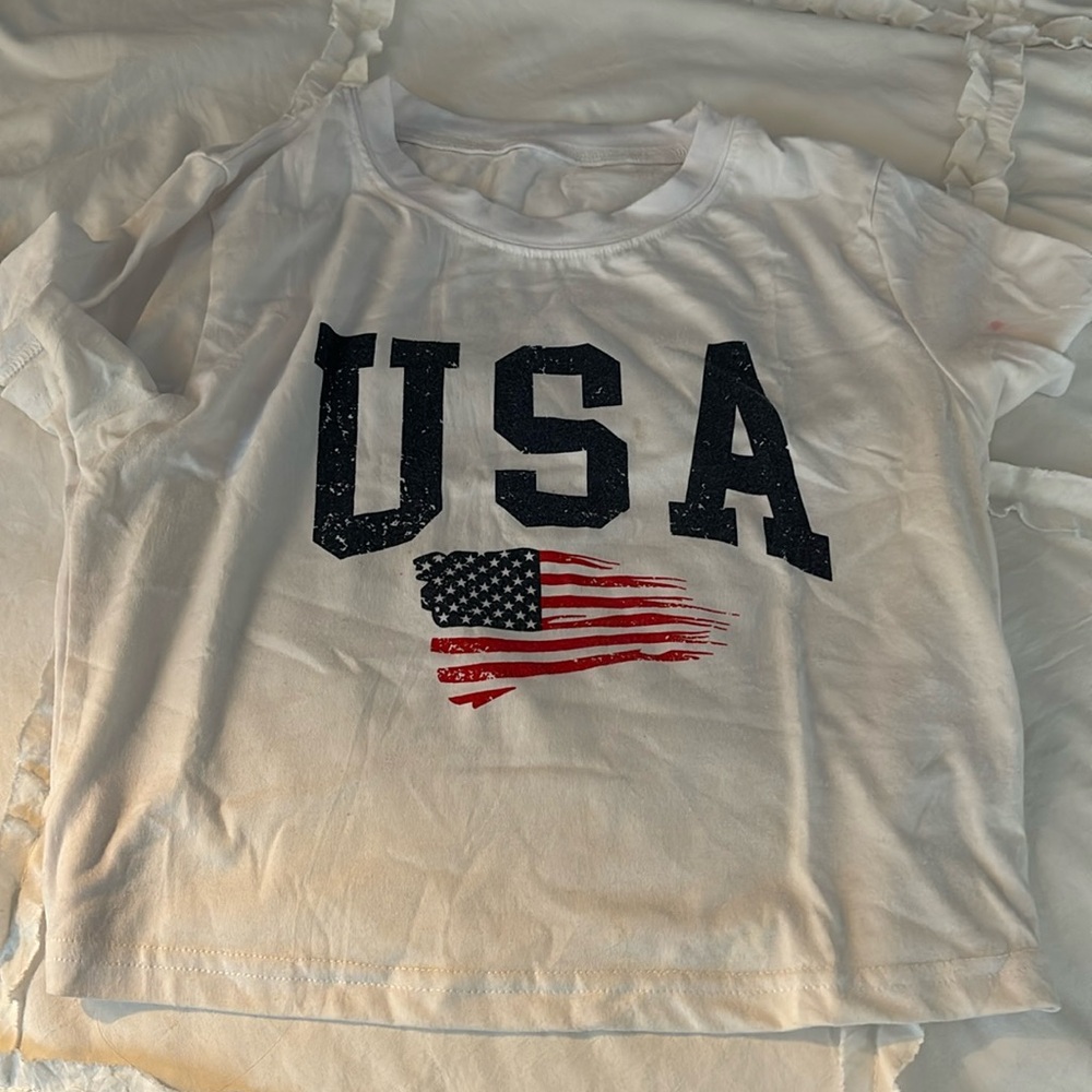 Cropped USA Tshirt
